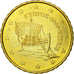 Chipre, 10 Euro Cent, 2009, FDC, Latón, KM:81