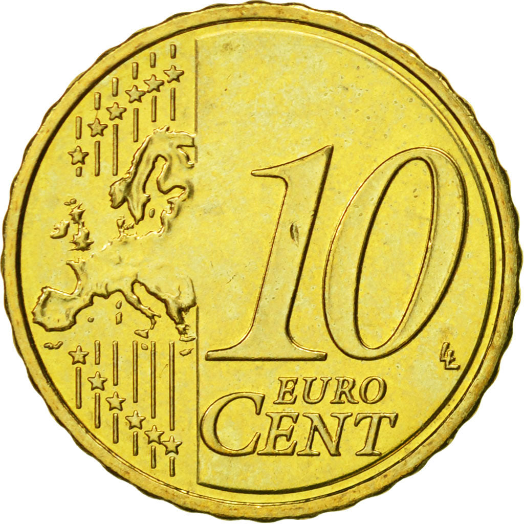Chipre, 10 Euro Cent, 2009, FDC, Latón, KM:81