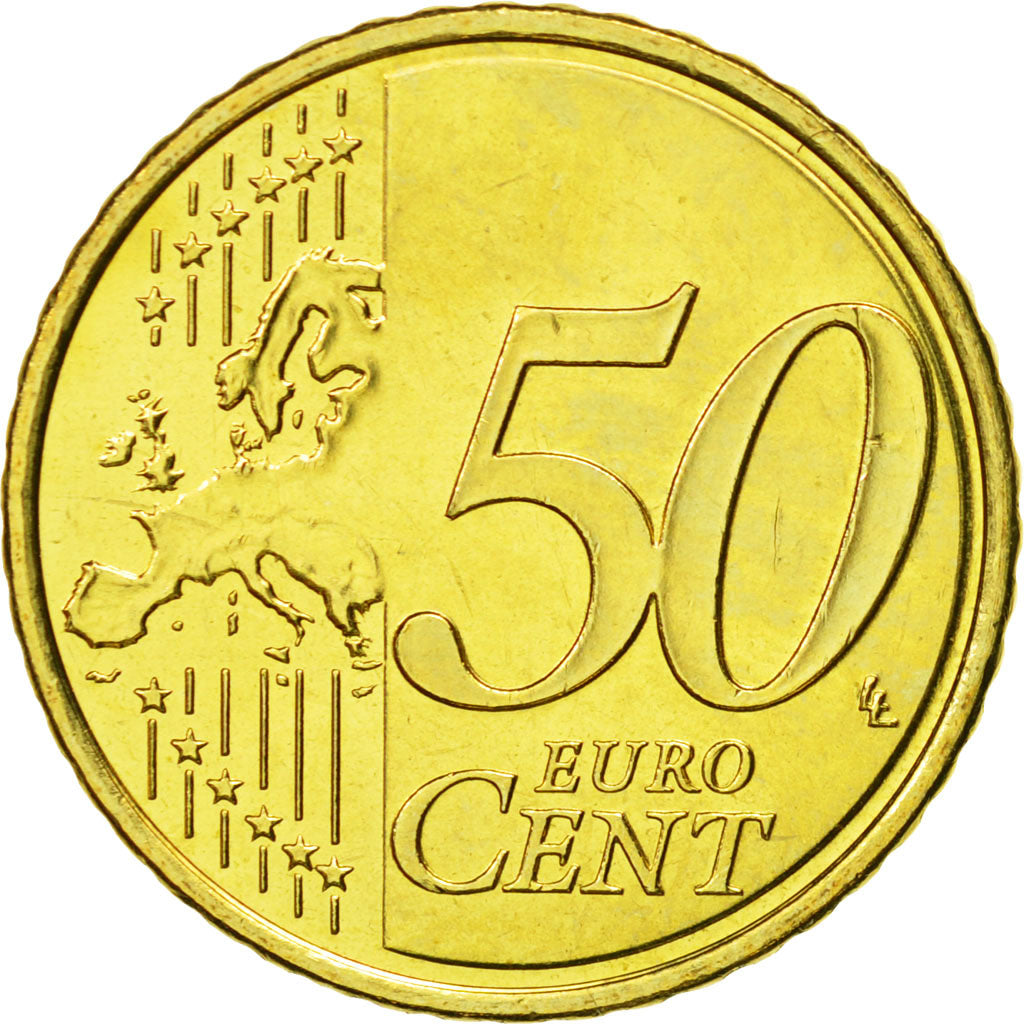 Cyprus, 50 Euro Cent, 2009, MS(65-70), Brass, KM:83