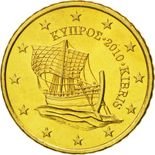 Chypre, 50 Euro Cent, 2010, FDC, Laiton, KM:83