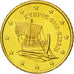Cyprus, 50 Euro Cent, 2010, MS(65-70), Brass, KM:83