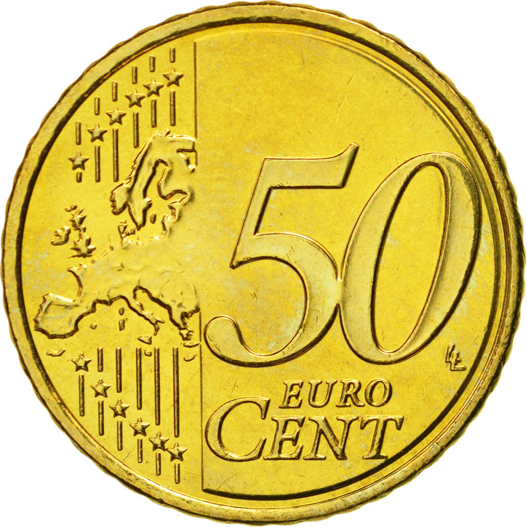 Cyprus, 50 Euro Cent, 2010, MS(65-70), Brass, KM:83