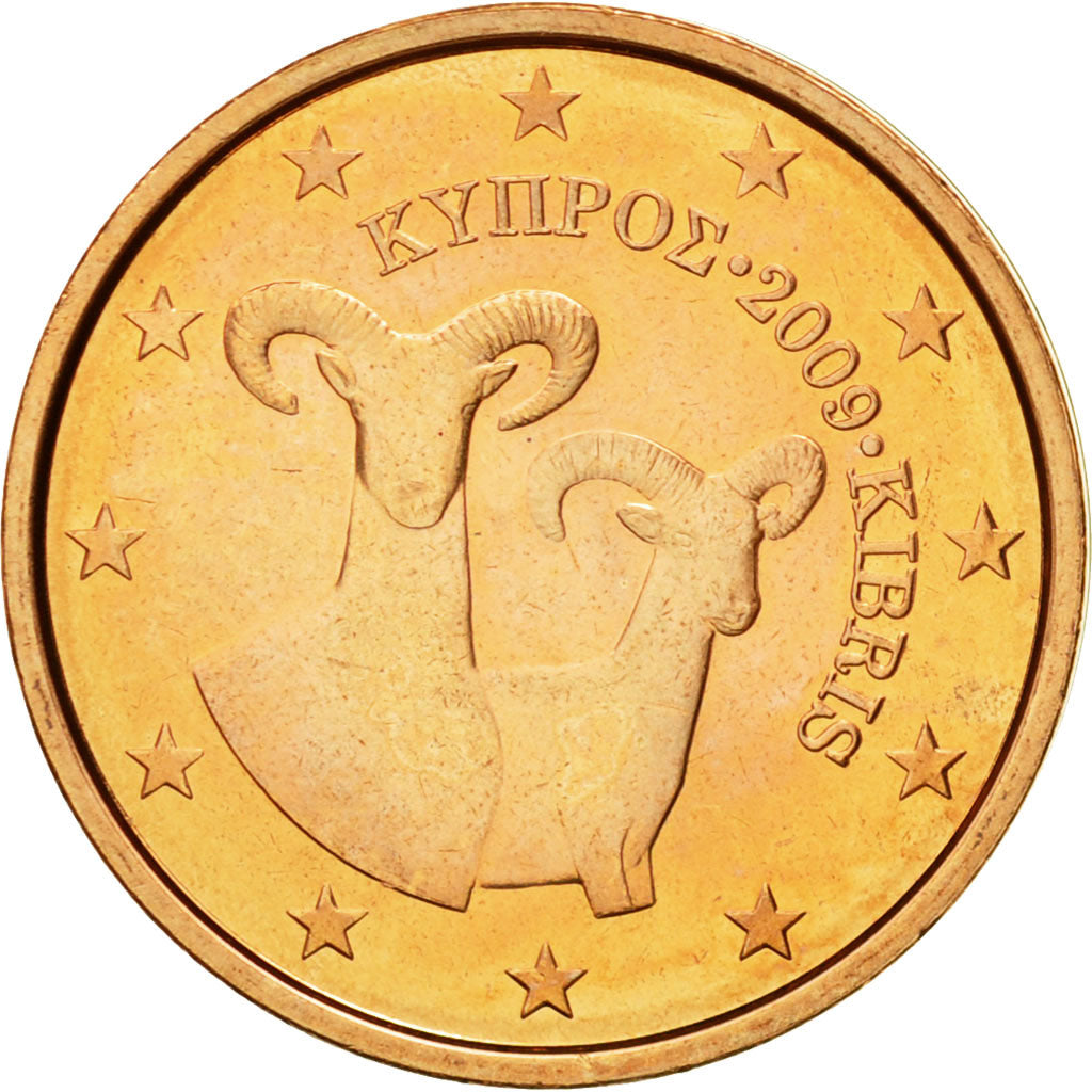 Cyprus, 2 Euro Cent, 2009, MS(65-70), Copper Plated Steel, KM:79