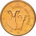 Cipro, Euro Cent, 2010, FDC, Acciaio placcato rame, KM:78