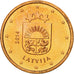 Łotwa, Euro Cent, 2014, Stuttgart, MS(65-70), Miedź platerowana stalą, KM:150