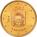 Latvia, Euro Cent, 2014, MS(65-70), Copper Plated Steel, KM:150