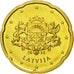 Latvia, 20 Euro Cent, 2014, MS(65-70), Brass, KM:154