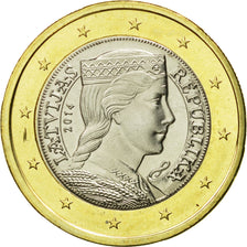 Latvia, Euro, 2014, MS(65-70), Bi-Metallic, KM:156
