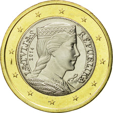 Lettonia, Euro, 2014, FDC, Bi-metallico, KM:156