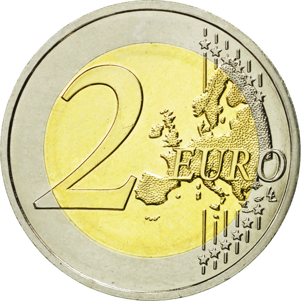 Monaco, 2 Euro, 2013, MS(63), Bi-Metallic