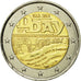 France, 2 Euro, D-Day, 2014, MS(63), Bi-Metallic