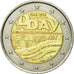 France, 2 Euro, D-Day, 2014, MS(63), Bi-Metallic