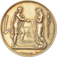 Francia, medalla, Noces, Mariage, Religion, 1885, Montagny, EBC+, Oro vermeil