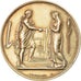 Francia, medalla, Noces, Mariage, Religion, 1885, Montagny, EBC+, Oro vermeil