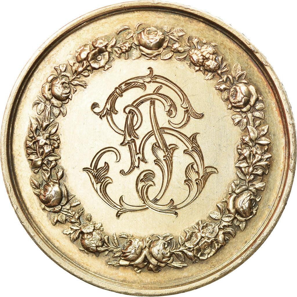 Francia, medalla, Noces, Mariage, Religion, 1885, Montagny, EBC+, Oro vermeil