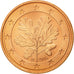 GERMANY - FEDERAL REPUBLIC, 5 Euro Cent, 2005, MS(63), Copper Plated Steel