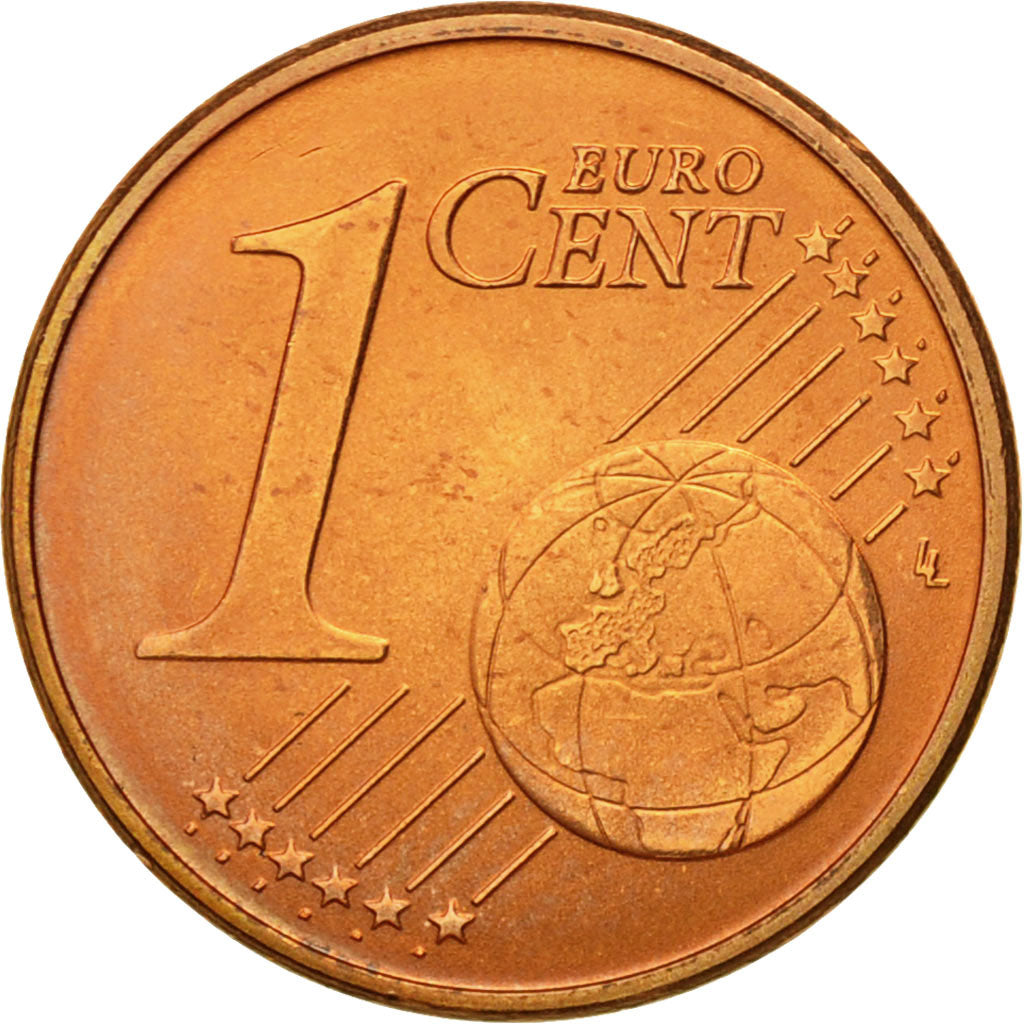 GERMANY - FEDERAL REPUBLIC, Euro Cent, 2004, MS(63), Copper Plated Steel, KM:207