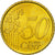 Spain, 50 Euro Cent, 2001, MS(63), Brass, KM:1045