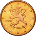 Finland, 5 Euro Cent, 2000, MS(63), Copper Plated Steel, KM:100