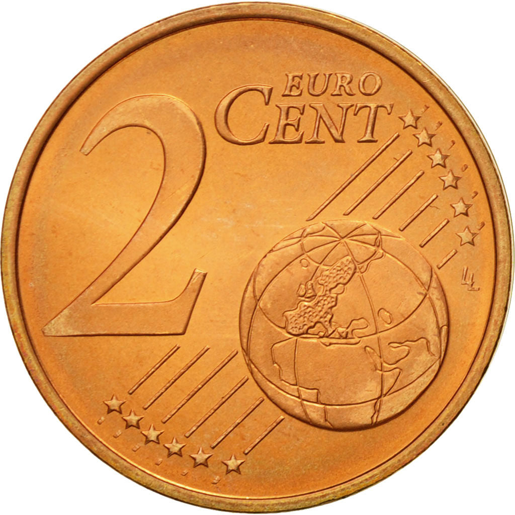 Finland, 2 Euro Cent, 2004, MS(63), Copper Plated Steel, KM:99