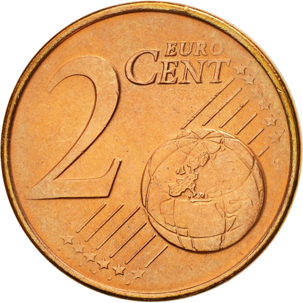Grecia, 2 Euro Cent, 2004, SC, Cobre chapado en acero, KM:182