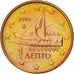 Grecia, Euro Cent, 2004, SC, Cobre chapado en acero, KM:181