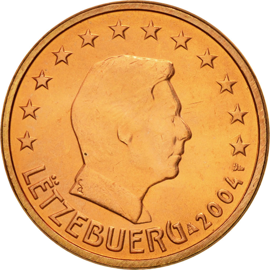 Luxembourg, 5 Euro Cent, 2004, MS(63), Copper Plated Steel, KM:77