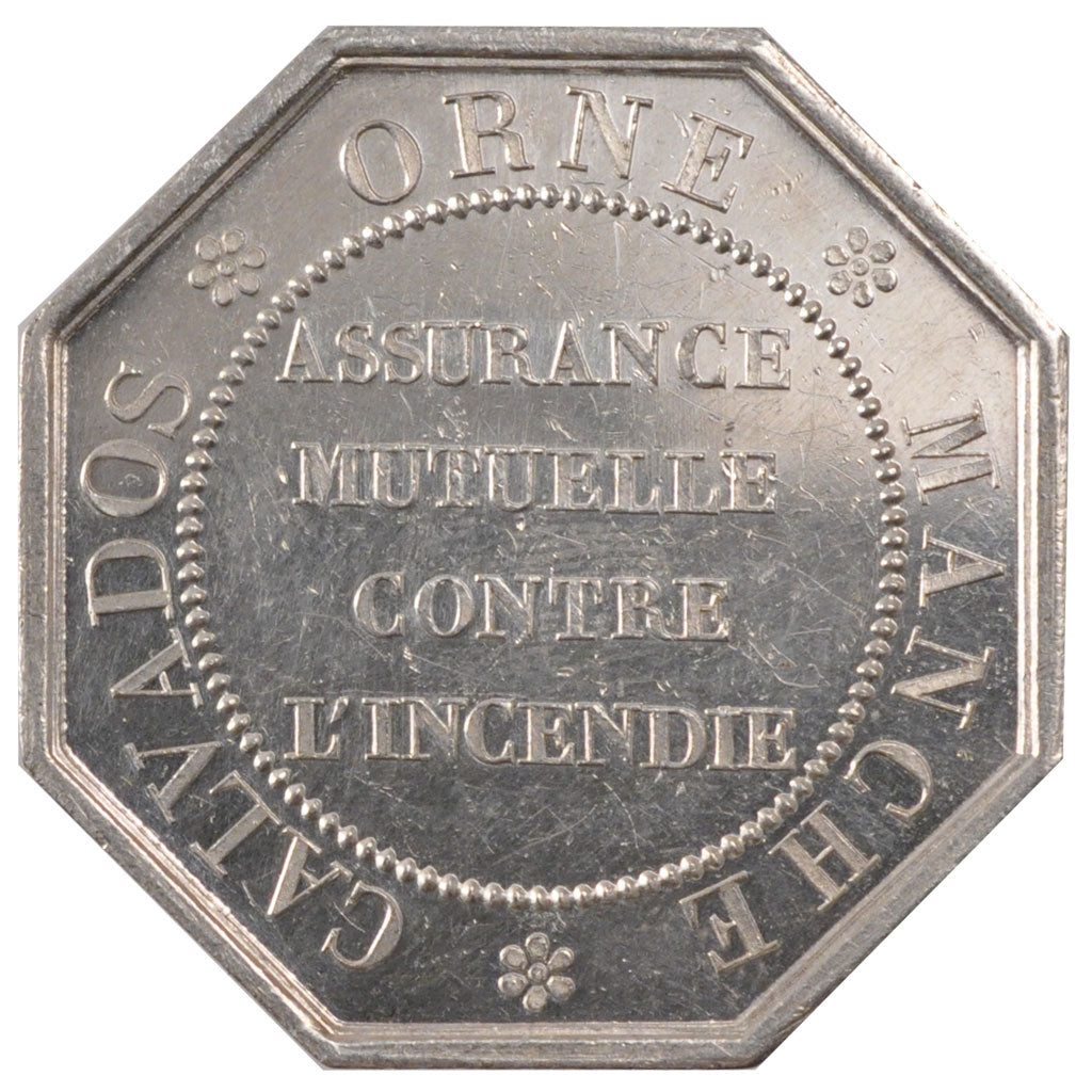 France, Insurance, Token, MS(60-62), Silver, Gailhouste #153, 14.22