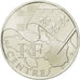 Francja, 10 Euro, Centre, 2010, Paris, MS(63), Srebro, KM:1650