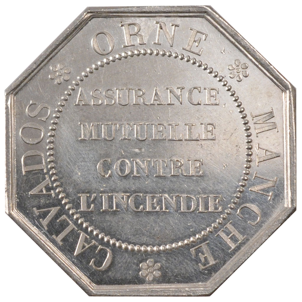 France, Insurance, Token, MS(60-62), Silver, Gailhouste #153, 15.76