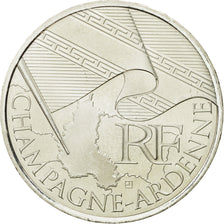 France, 10 Euro, Champagne-Ardenne, 2010, MS(63), Silver, KM:1651