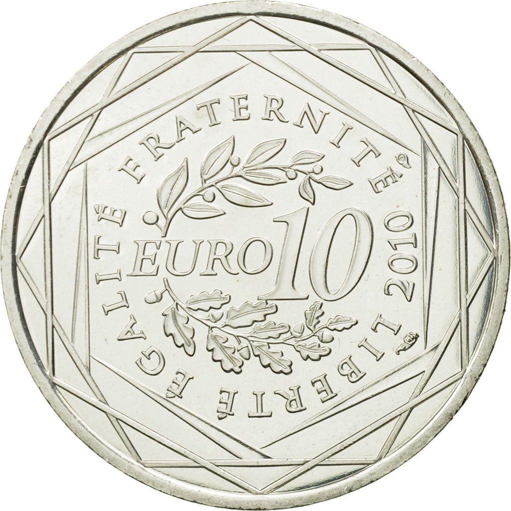 France, 10 Euro, Corse, 2010, MS(63), Silver, KM:1658