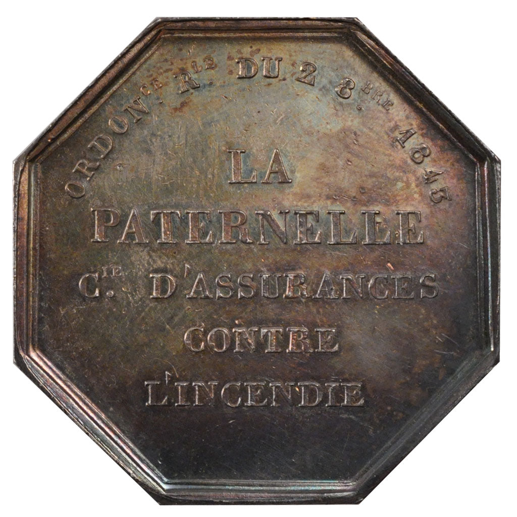 France, Insurance, Token, AU(55-58), Silver, Gailhouste #514, 20.58