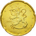 Finlandia, 20 Euro Cent, 2009, SC, Latón, KM:127