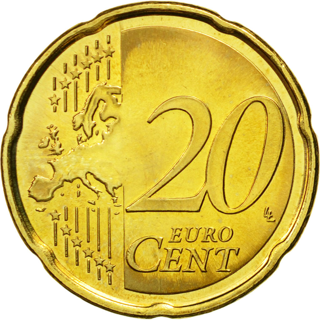 Finlandia, 20 Euro Cent, 2013, SC, Latón, KM:127
