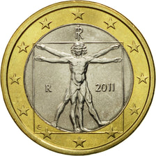 Italy, Euro, 2011, MS(63), Bi-Metallic, KM:250