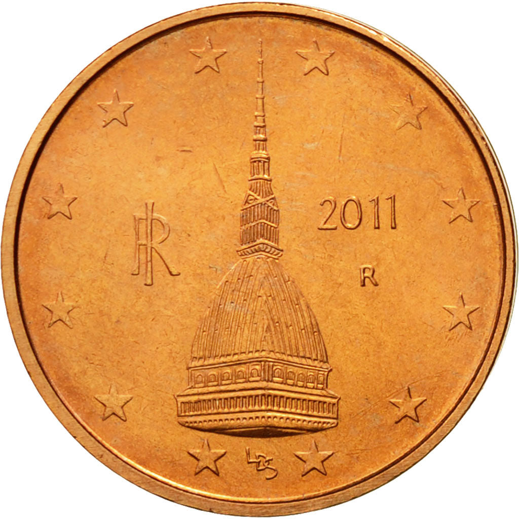 Italy, 2 Euro Cent, 2011, MS(63), Copper Plated Steel, KM:211