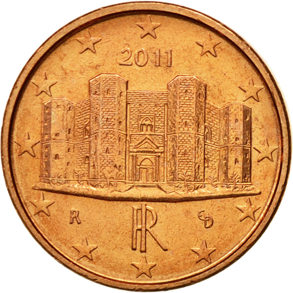 Italy, Euro Cent, 2011, MS(63), Copper Plated Steel, KM:210