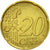Italy, 20 Euro Cent, 2002, EF(40-45), Brass, KM:214