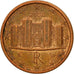 Italy, Euro Cent, 2002, EF(40-45), Copper Plated Steel, KM:210