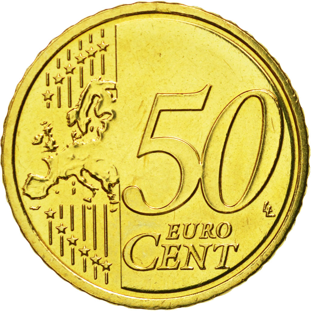 IRELAND REPUBLIC, 50 Euro Cent, 2013, MS(63), Brass, KM:49