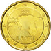 Estonia, 20 Euro Cent, 2011, UNZ, Messing, KM:65