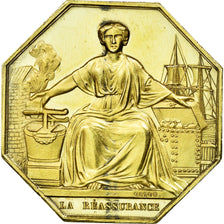 France, Token, Insurance, 1862, AU(55-58), Silver, Gailhouste:735