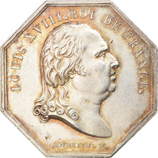 France, Jeton, Louis XVIII, Notaires de l'Arrondissement de Vervins, 1818