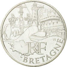 France, 10 Euro, Bretagne, 2011, MS(63), Silver, KM:1730