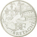 France, 10 Euro, Bretagne, 2011, MS(63), Silver, KM:1730