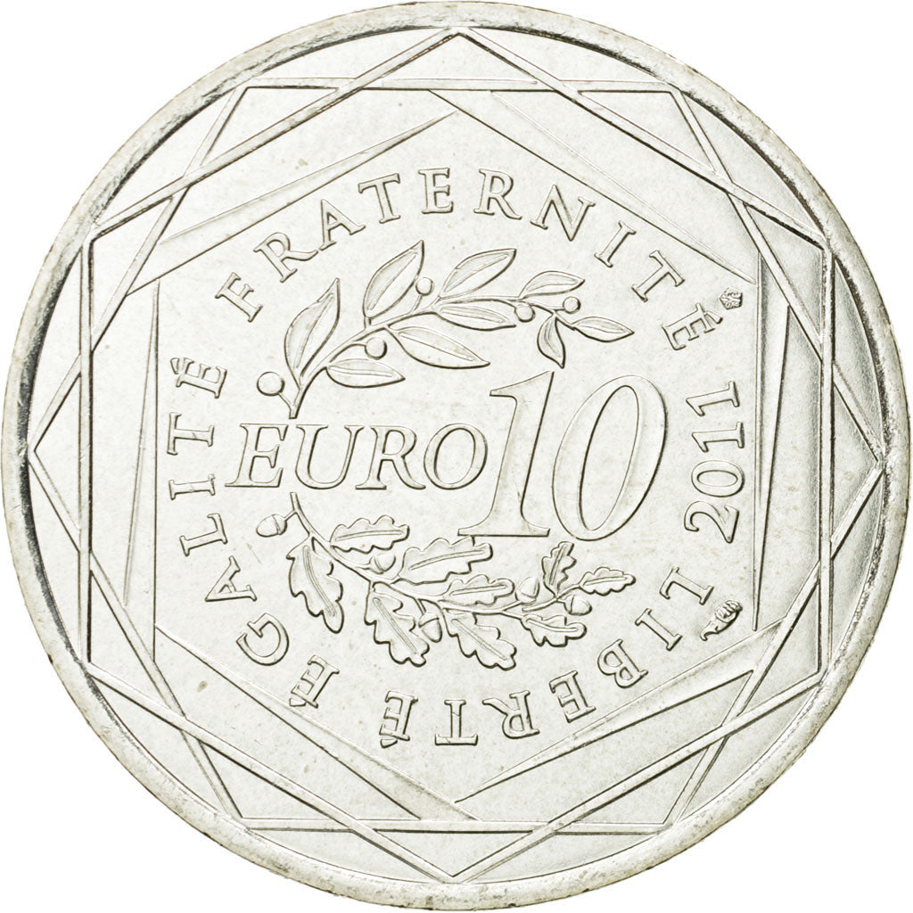 Francia, 10 Euro, Pays de la Loire, 2011, SPL, Argento, KM:1746