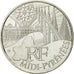 France, 10 Euro, Midi-Pyrénées, 2011, MS(63), Silver, KM:1752
