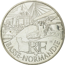 France, 10 Euro, Basse Normandie, 2011, MS(63), Silver, KM:1729