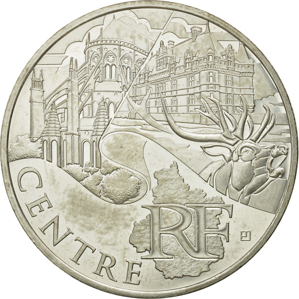France, 10 Euro, Centre, 2011, MS(63), Silver, KM:1732